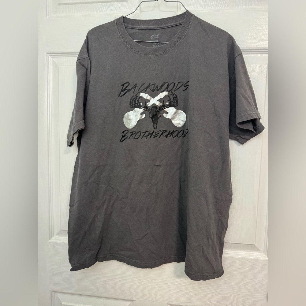 Port and Company Gray Graphic Tee